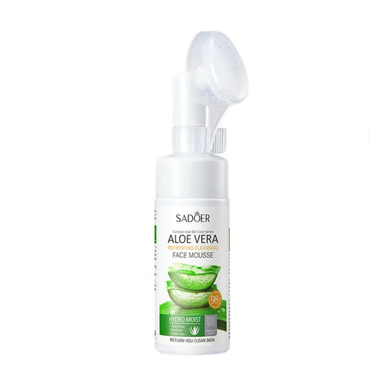 فوم شستشو صورت براش دار آلوئه ورا سادور Face Mousse Aloe Vera (120 ml)