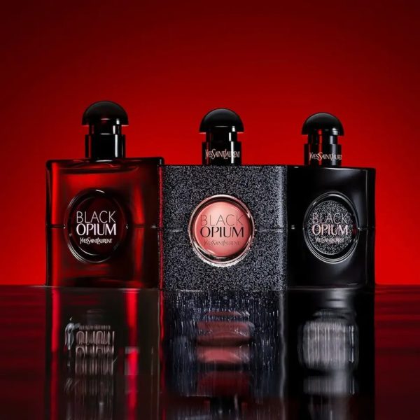 عطر ادکلن زنانه 100 میل بلک اوپیوم اور رد فراگرنس Yves Saint Laurent Black Opium Over Red (OPIO NOIR Fragrance)