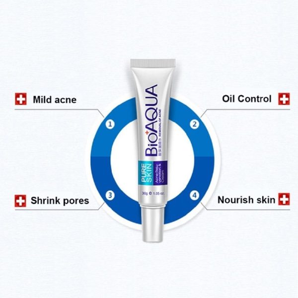 کرم ضد جوش فوری بیوآکوا Bioaqua Removal of Acne Cream (30 ml)