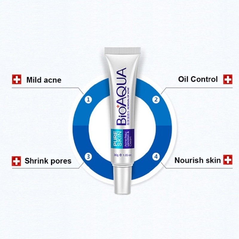 کرم ضد جوش فوری بیوآکوا Bioaqua Removal of Acne Cream (30 ml)