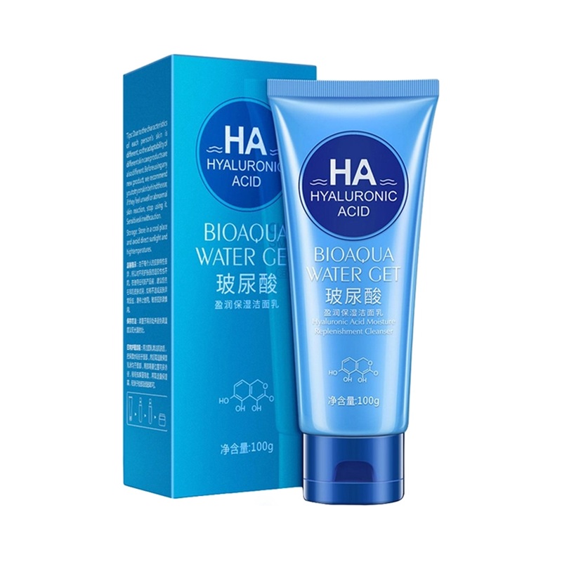 فوم شستشوی صورت هیالورونیک اسید HA بیوآکوا Bioaqua HA Facial cleansing (100 gr)