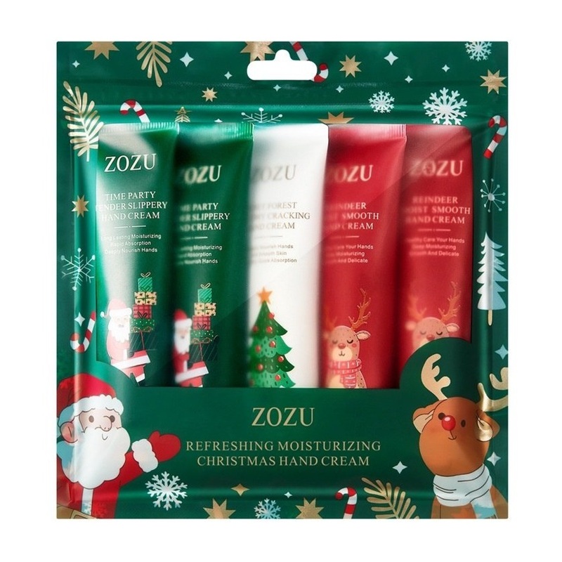 پک 5 عددی کرم مرطوب کننده زوزو طرح کریسمس ZOZU Hand Cream (150 gr)