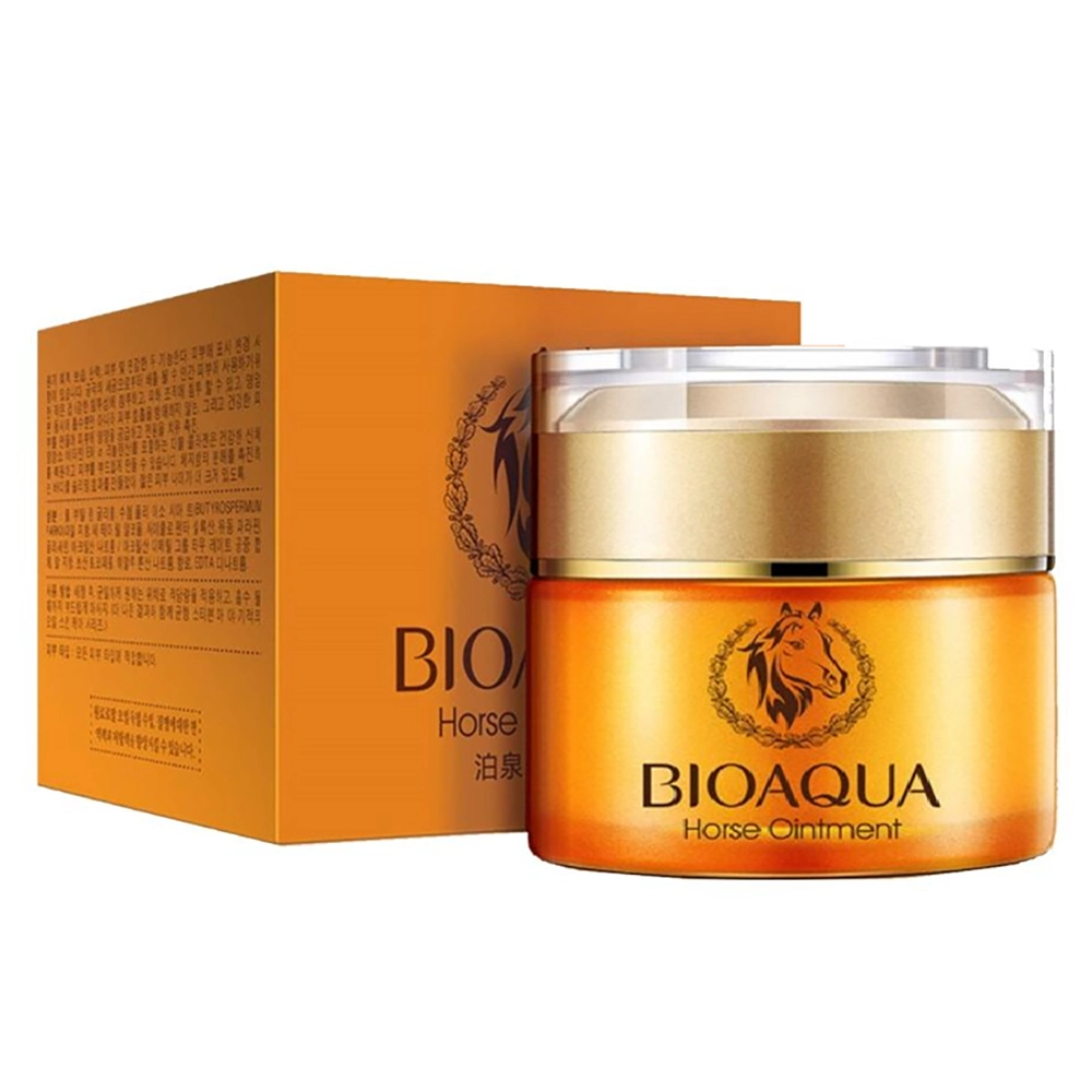 کرم آبرسان و جوان ساز روغن اسب بیوآکوا Horse Oil Cream حجم ۵۰ گرمی