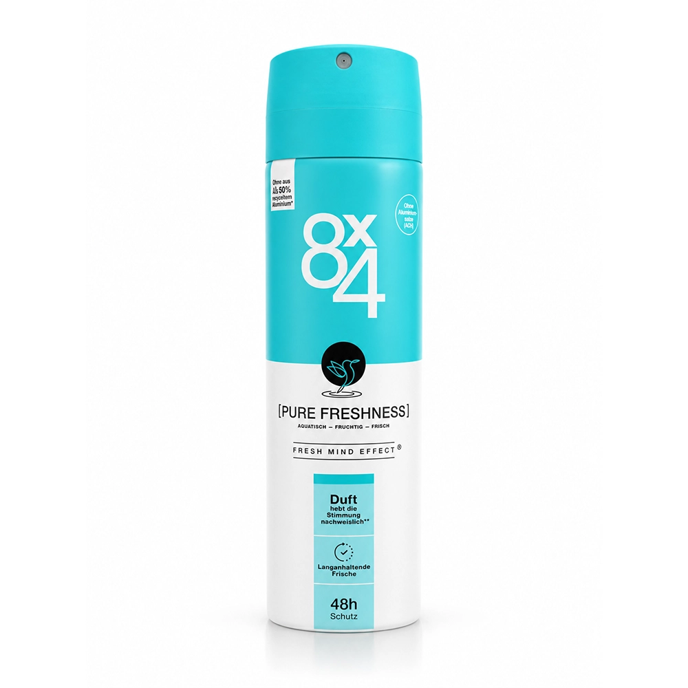 اسپری بدن زنانه 4×8 Pure Freshness اصل | حجم 150 میلی‌لیتر