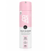 اسپری بدن زنانه 4×8 اصل مدل Velvet Blossom حجم 150 میلی‌لیتر